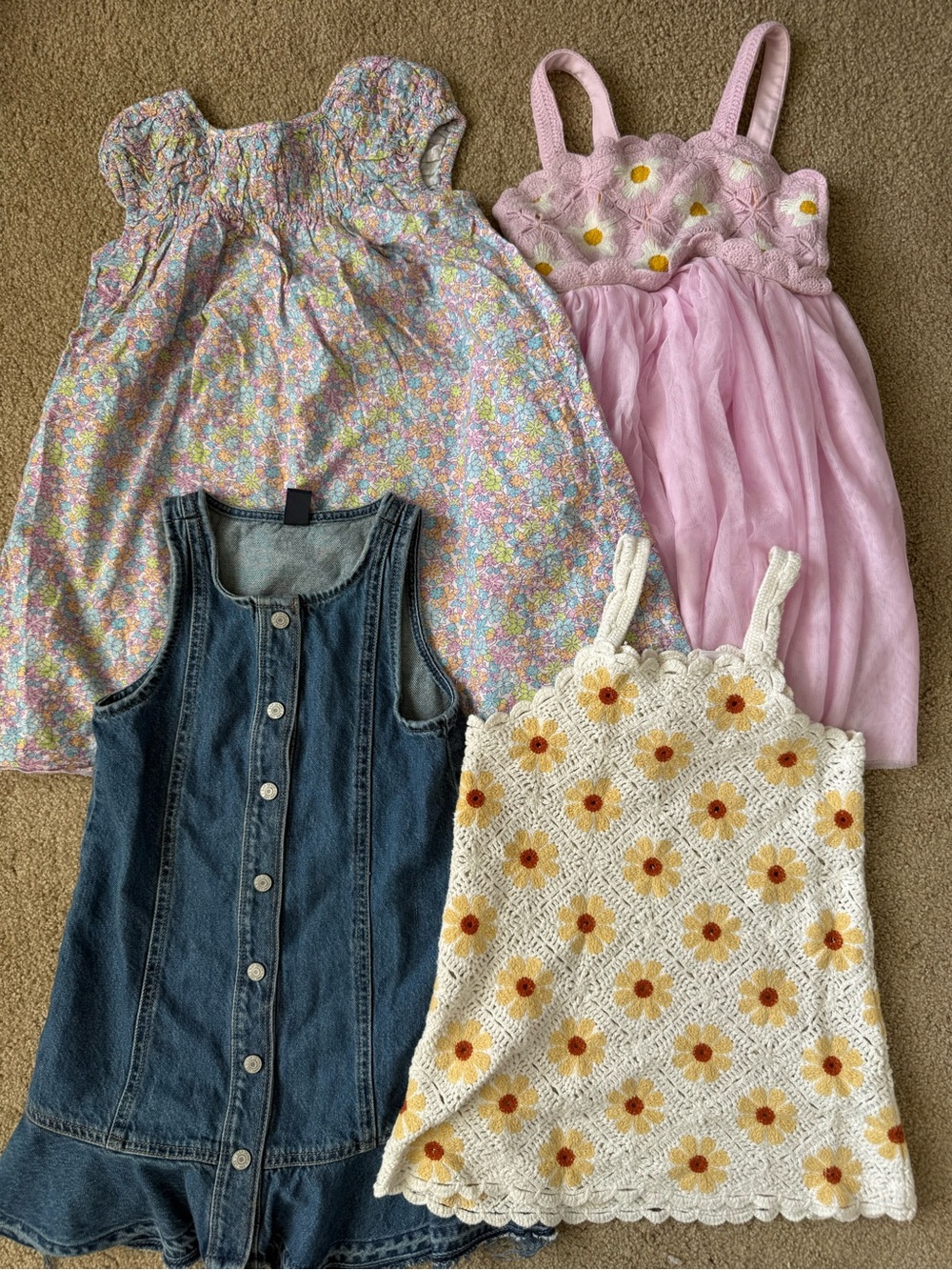 Lot of Spring Summer Dresses Zara, Gap, Boutique Little Girls 4-6Y